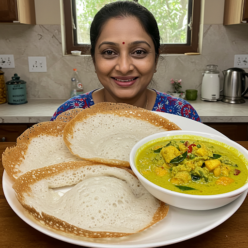 Appam with Stew